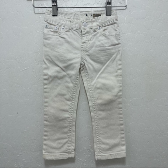90s Ralph Lauren Girls Skinny White Jeans 2T - Picture 2 of 10